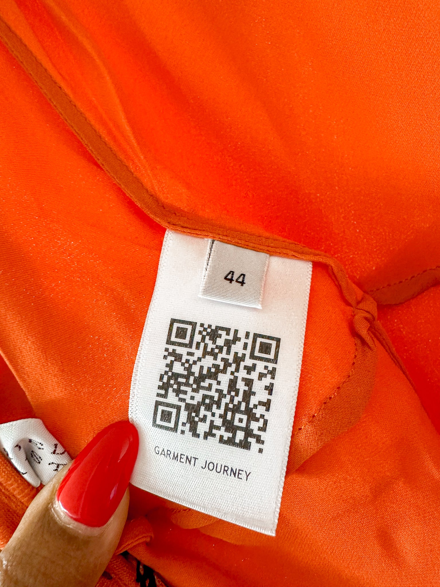 Gabriela Hearst Orange Cashmere Silk Twill Summer Maxi Dress - House Of Huntington