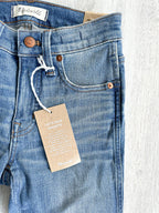 Джинсы-скинни со средней посадкой MADEWELL 9 дюймов в цвете York Wash: порвать и починить