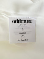 Odd Muse White Drop Hem Halterneck Mini Dress