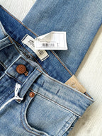 Джинсы-скинни со средней посадкой MADEWELL 9 дюймов в цвете York Wash: порвать и починить