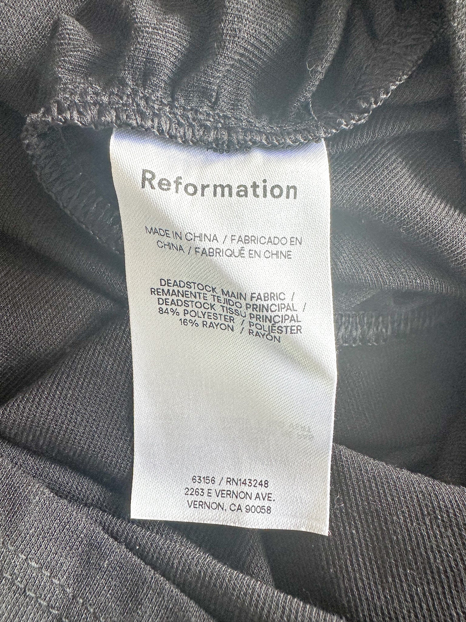 Reformation x Laura Harrier Alycia Black Knit Ruched Off Shoulder Midi Dress