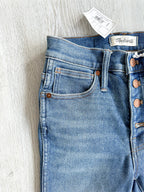 Madewell 10" High-Rise Skinny Jeans in Cordova Wash: Button-Front Edition