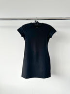 Reformation x Laura Harrier Christy Black Open Back Mini Dress