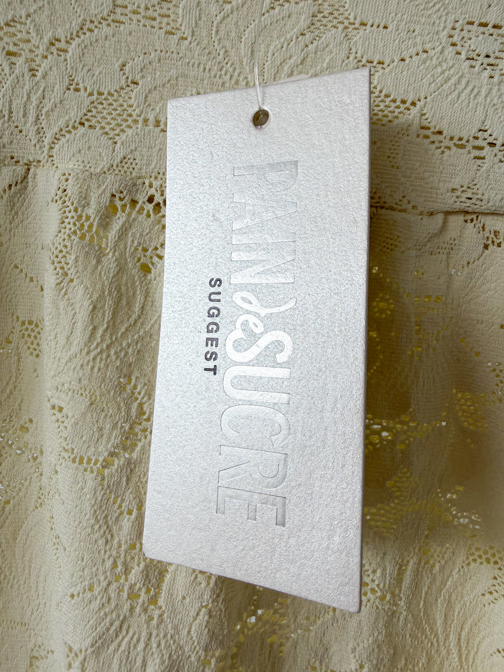 Pain De Sucre Ecru Lace Beach Trousers in Timea