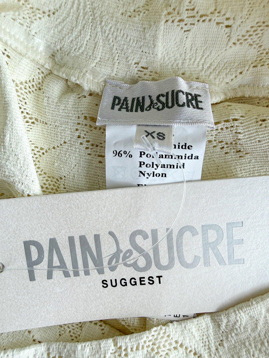Pain De Sucre Ecru Lace Beach Trousers in Timea