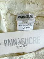 Pain De Sucre Ecru Lace Beach Trousers in Timea