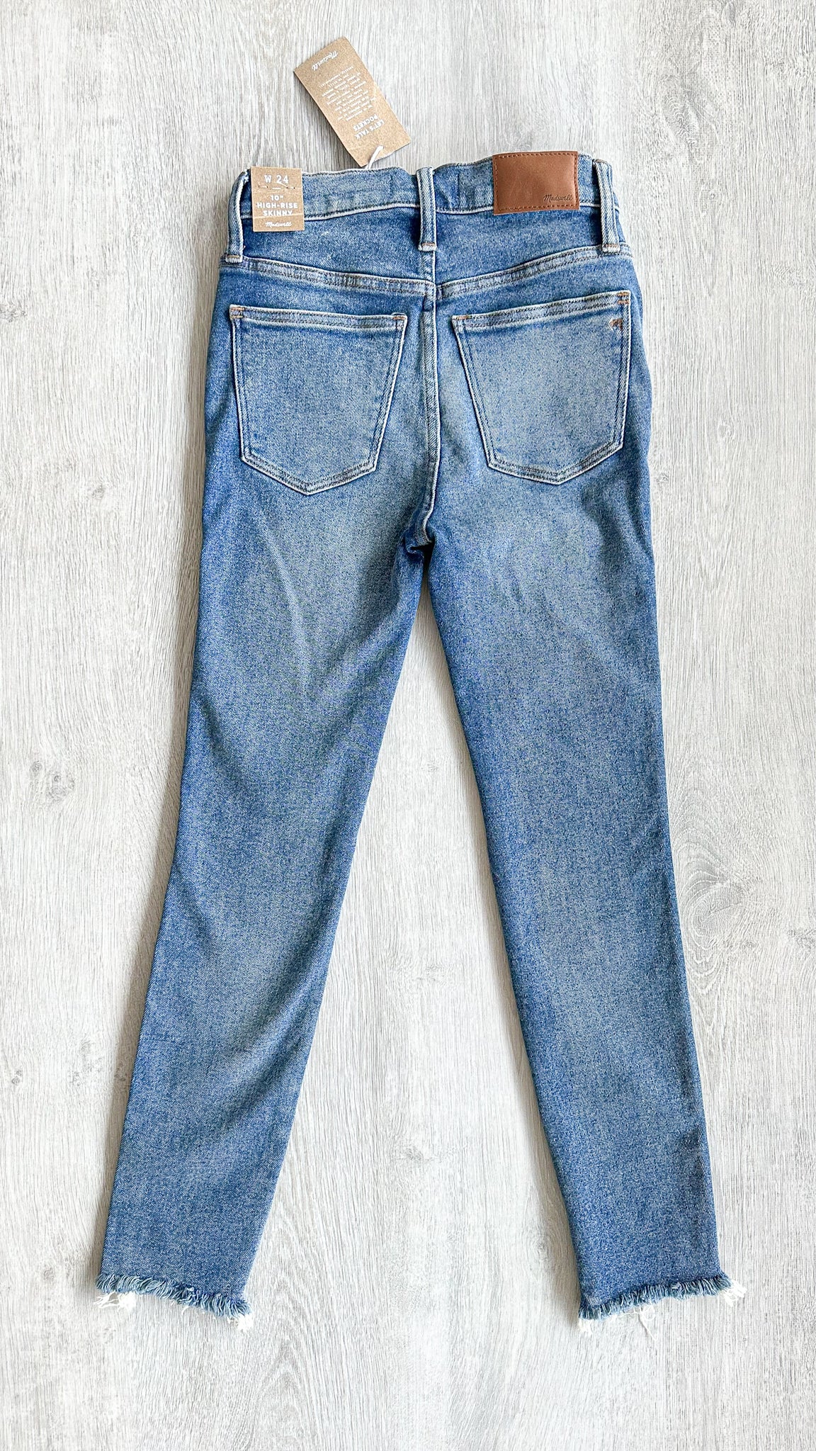 Madewell 10" High-Rise Skinny Jeans in Cordova Wash: Button-Front Edition