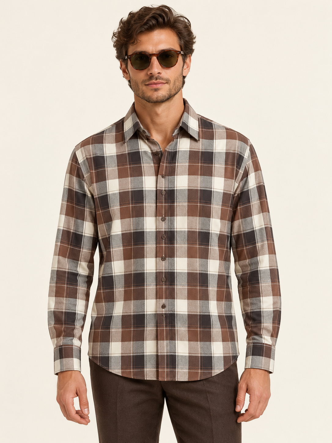 James Purdey Classic Cotton Flannel Check Shirt1