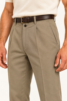 James Purdey Dart Front Trousers – Olive Green2