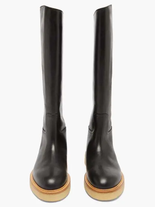 LEGRES
Black 30 Knee-High Leather Boots