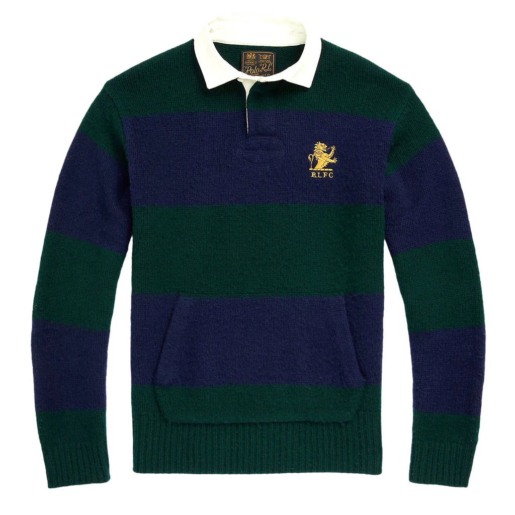 Ralph Lauren Polo Striped Wool Cashmere Rugby Jumper