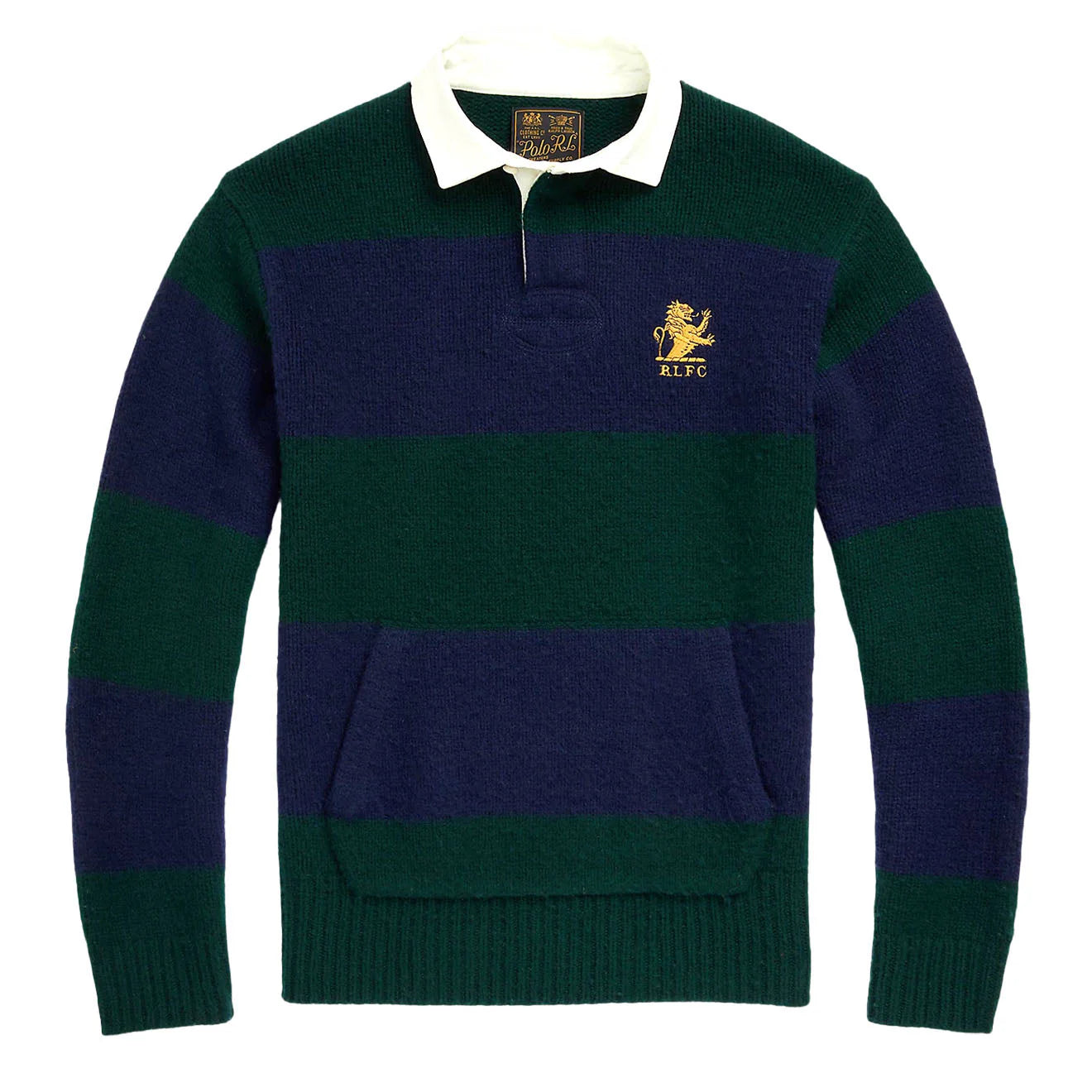 Ralph Lauren Polo Striped Wool Cashmere Rugby Jumper