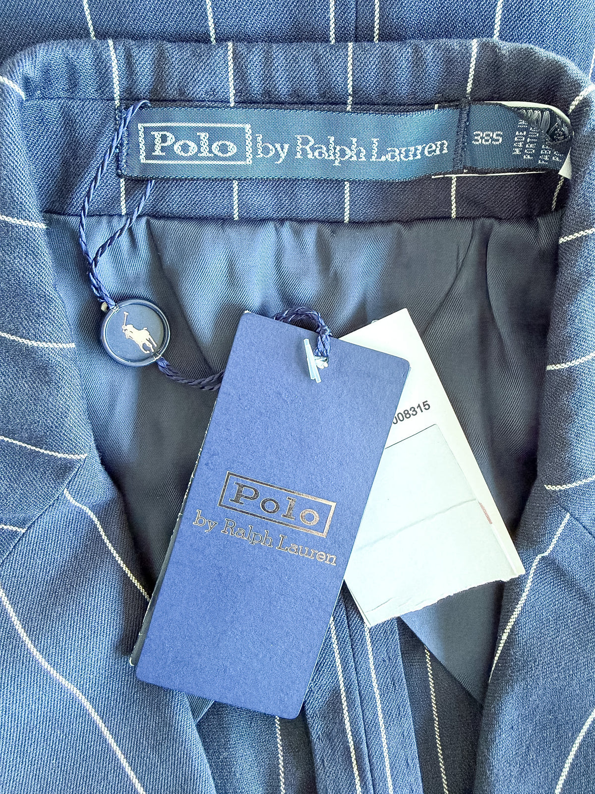 Polo Ralph Lauren Polo Soft Double-Breasted Cotton-Linen Striped Jacket – Navy12