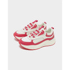 Mallet Cyrus White Fuchsia Womens Sneakers Trainers - House Of Huntington