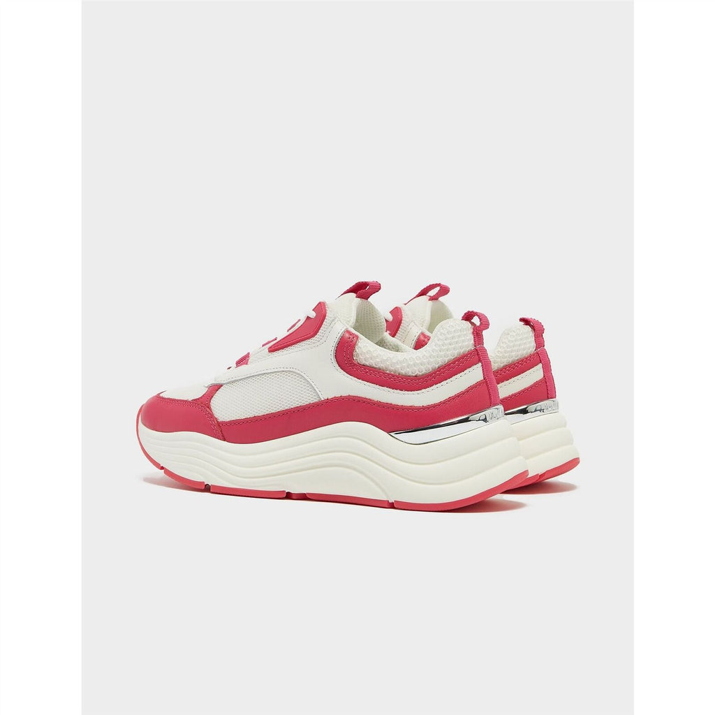 Mallet Cyrus White Fuchsia Womens Sneakers Trainers - House Of Huntington