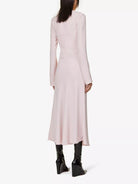 16ARLINGTON Leith Leather Buckle Detail Strap Pink Midi Dress - House Of Huntington