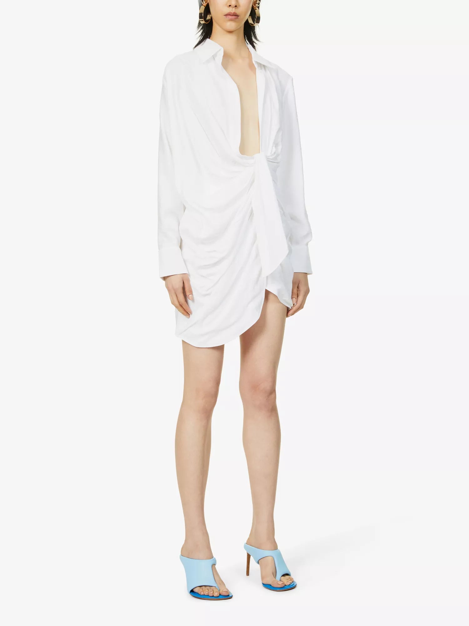 JACQUEMUS La Robe Bahia Woven Mini White Dress - House Of Huntington