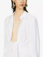 JACQUEMUS La Robe Bahia Woven Mini White Dress - House Of Huntington