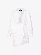 JACQUEMUS La Robe Bahia Woven Mini White Dress - House Of Huntington