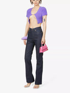 JACQUEMUS Purple La Maille Neve Manches Longues' Cardigan - House Of Huntington