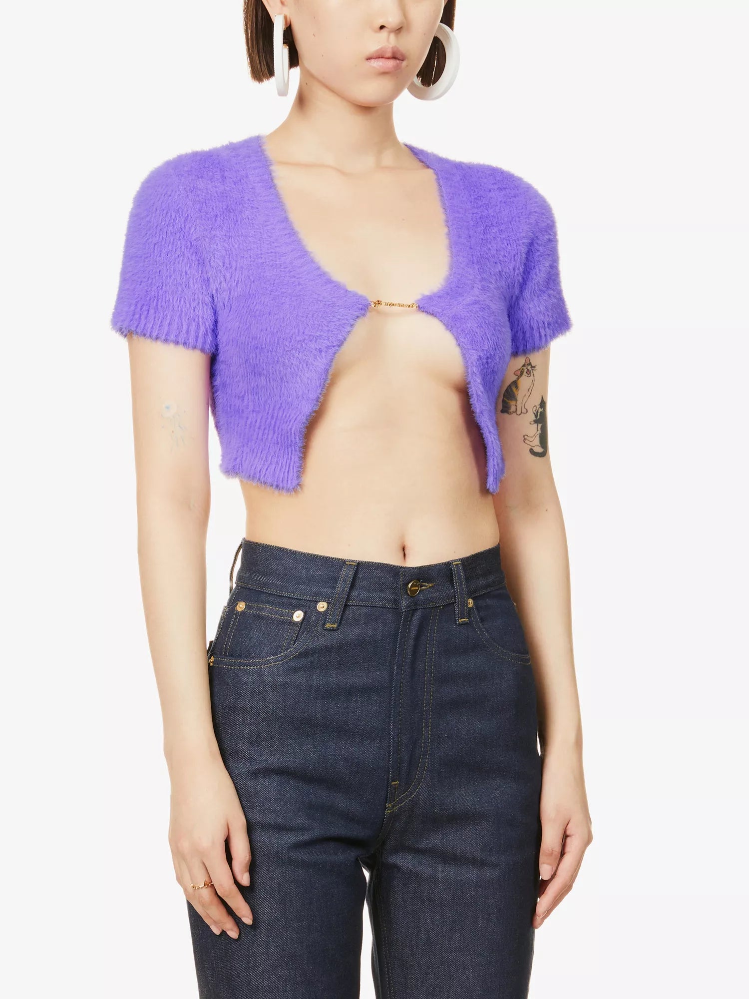 JACQUEMUS Purple La Maille Neve Manches Longues' Cardigan - House Of Huntington