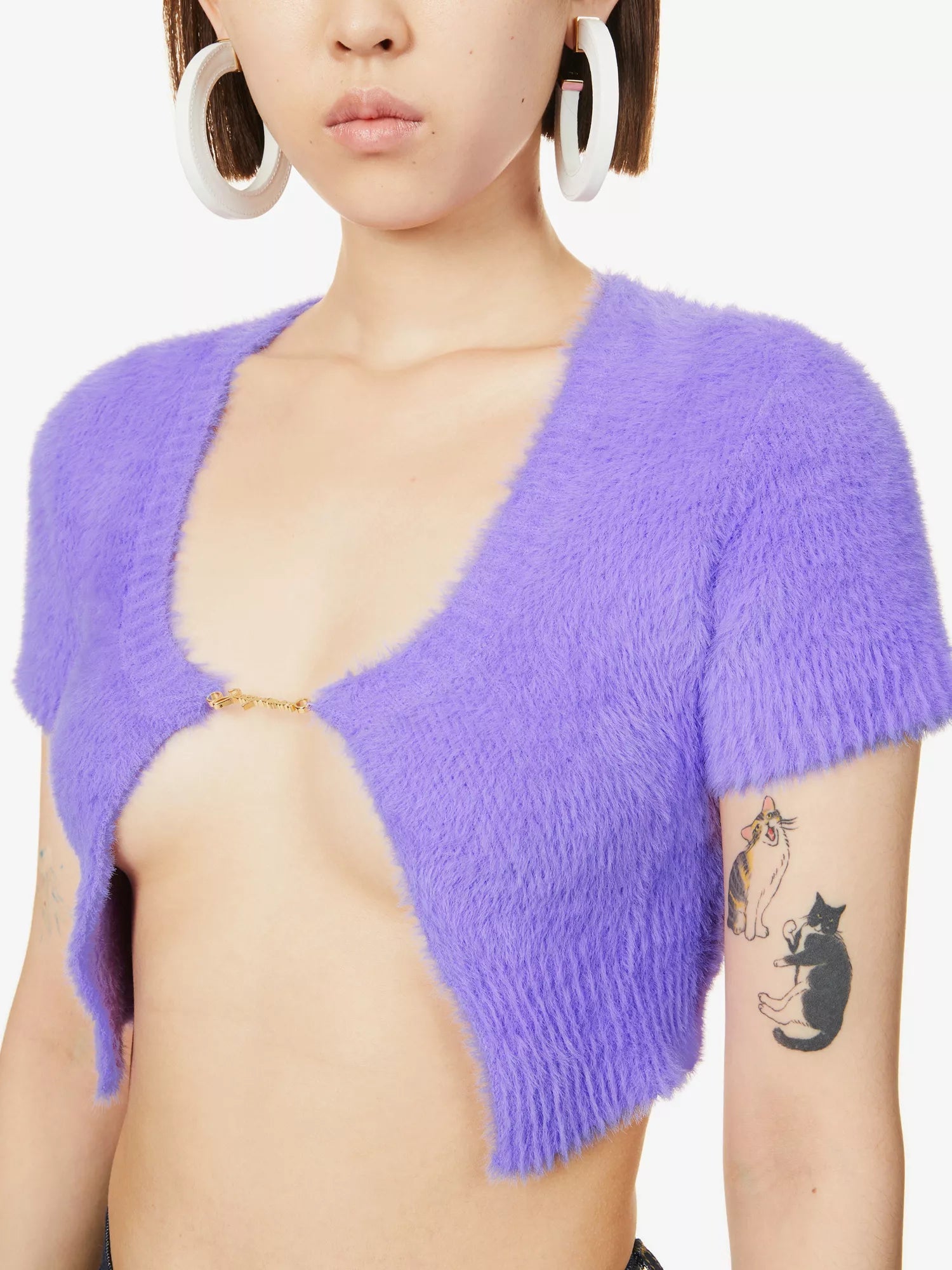 JACQUEMUS Purple La Maille Neve Manches Longues' Cardigan - House Of Huntington