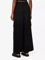 THE FRANKIE SHOP Hailey Patch-Pocket Straight-Leg High-Rise Black Jeans - House Of Huntington