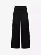 THE FRANKIE SHOP Hailey Patch-Pocket Straight-Leg High-Rise Black Jeans - House Of Huntington