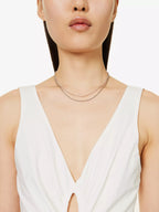 ANINE BING Dione Cut-Out Cotton Midi Dress - House Of Huntington