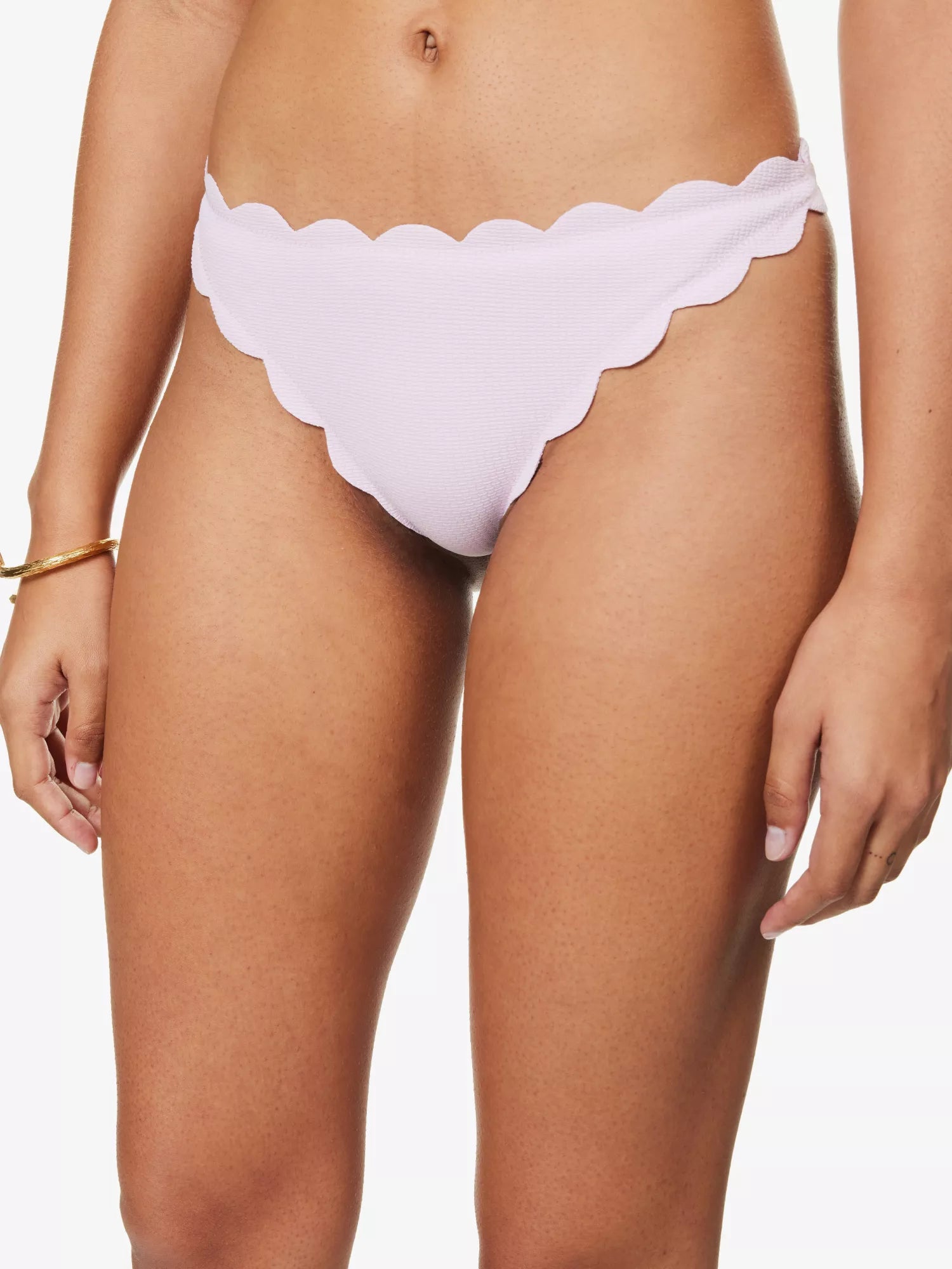 MARYSIA North Scalloped-Trim Mid-Rise Bikini Bottoms - House Of Huntington
