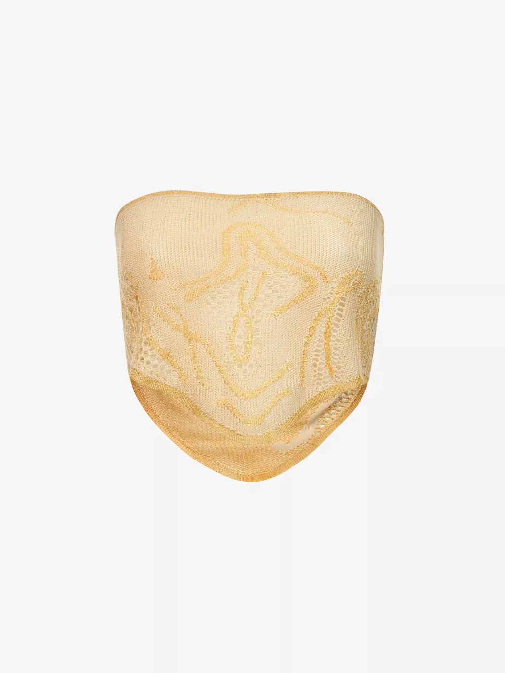 DI PETSA Birthing Venus Crochet Knit Gold Greek Goddess Top - House Of Huntington