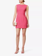Rixo London Michaela Pink Bow Back Cut-Out Woven Mini Dress - House Of Huntington