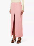 SIR. Giacomo Pink Split Front Midi Skirt - House Of Huntington