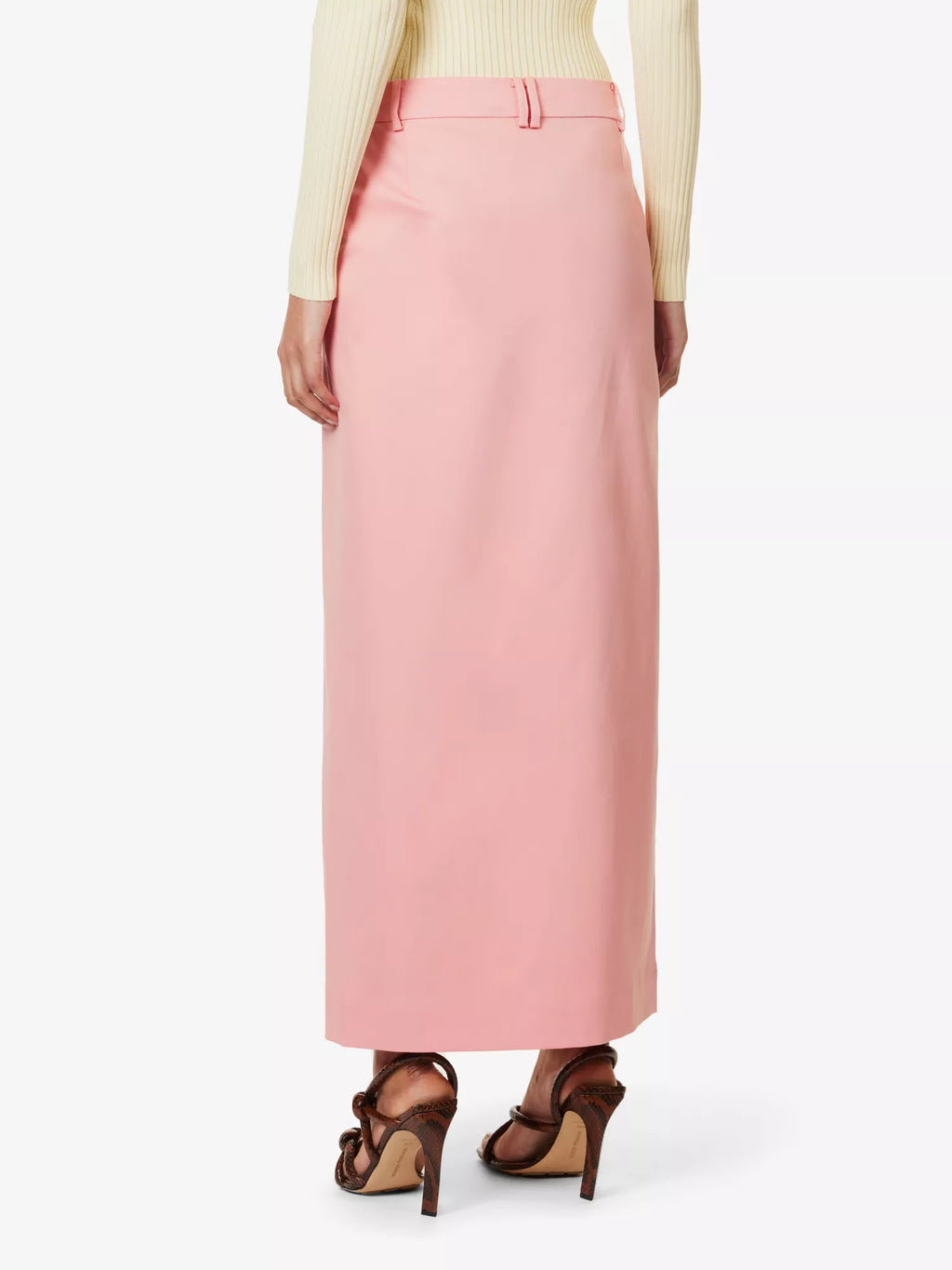 SIR. Giacomo Pink Split Front Midi Skirt - House Of Huntington