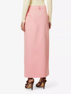 SIR. Giacomo Pink Split Front Midi Skirt - House Of Huntington
