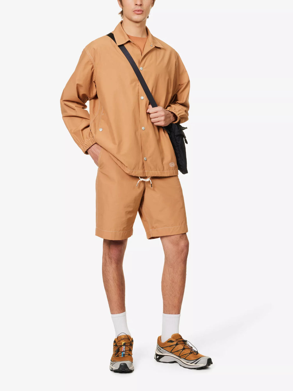 Snow Peak Light Mountain Brown Cloth Shorts - House Of Huntington