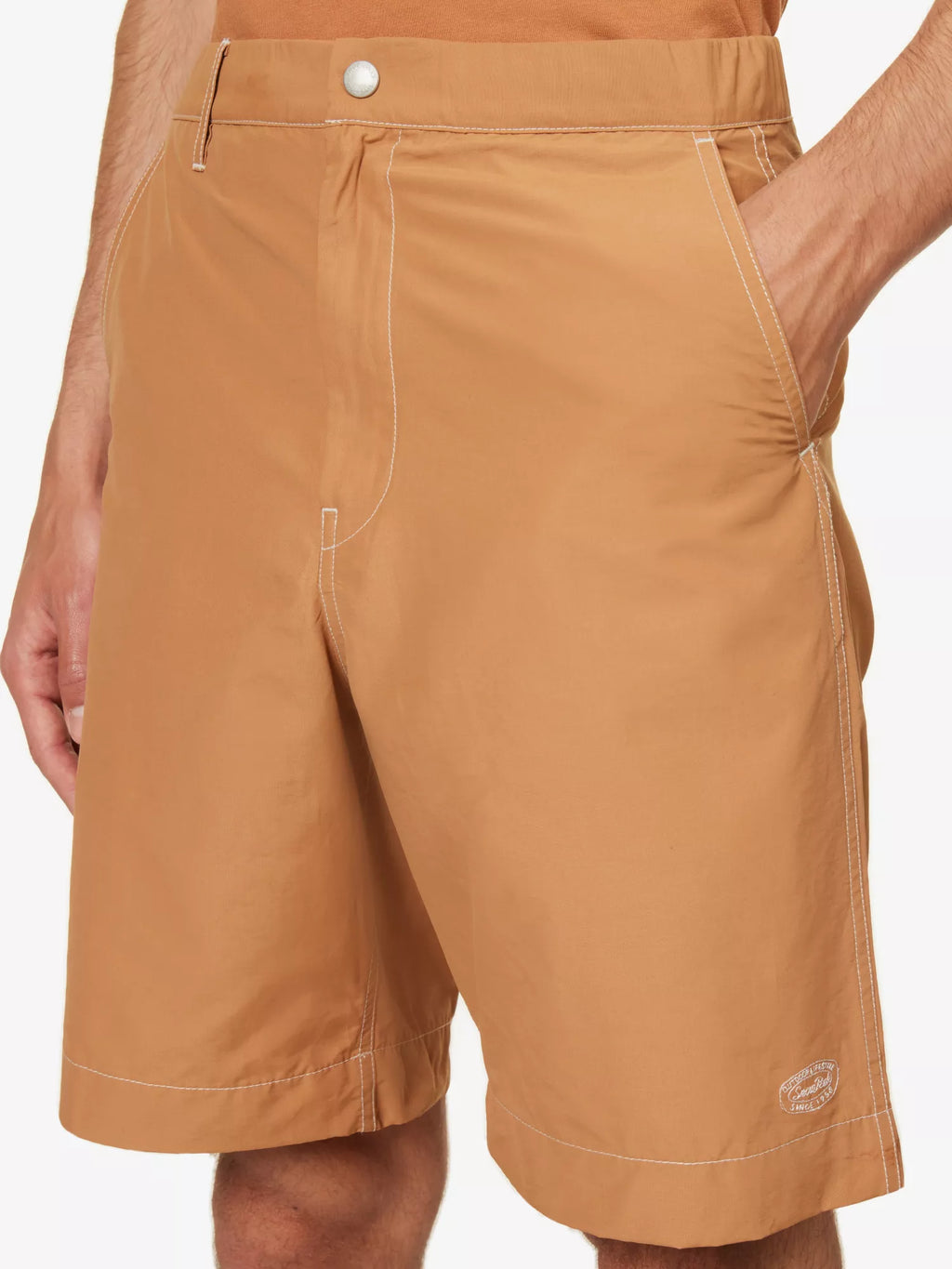 Snow Peak Light Mountain Brown Cloth Shorts - House Of Huntington