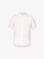 120% LINO Linen Camicia Rose Pink Spread Collar Shirt - House Of Huntington