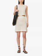LESET Lucy White Crochet Mini Skirt - House Of Huntington