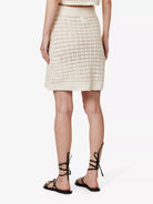 LESET Lucy White Crochet Mini Skirt - House Of Huntington
