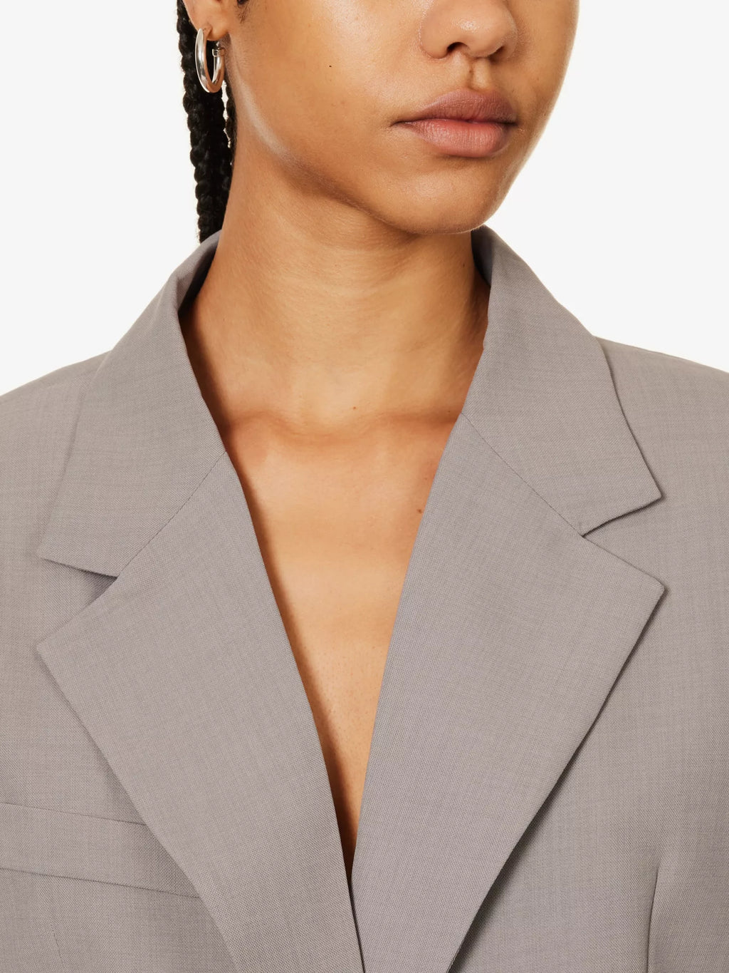 BAYSE Marzia Padded Shoulder Regular Fit Woven Blazer - House Of Huntington