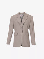 BAYSE Marzia Padded Shoulder Regular Fit Woven Blazer - House Of Huntington