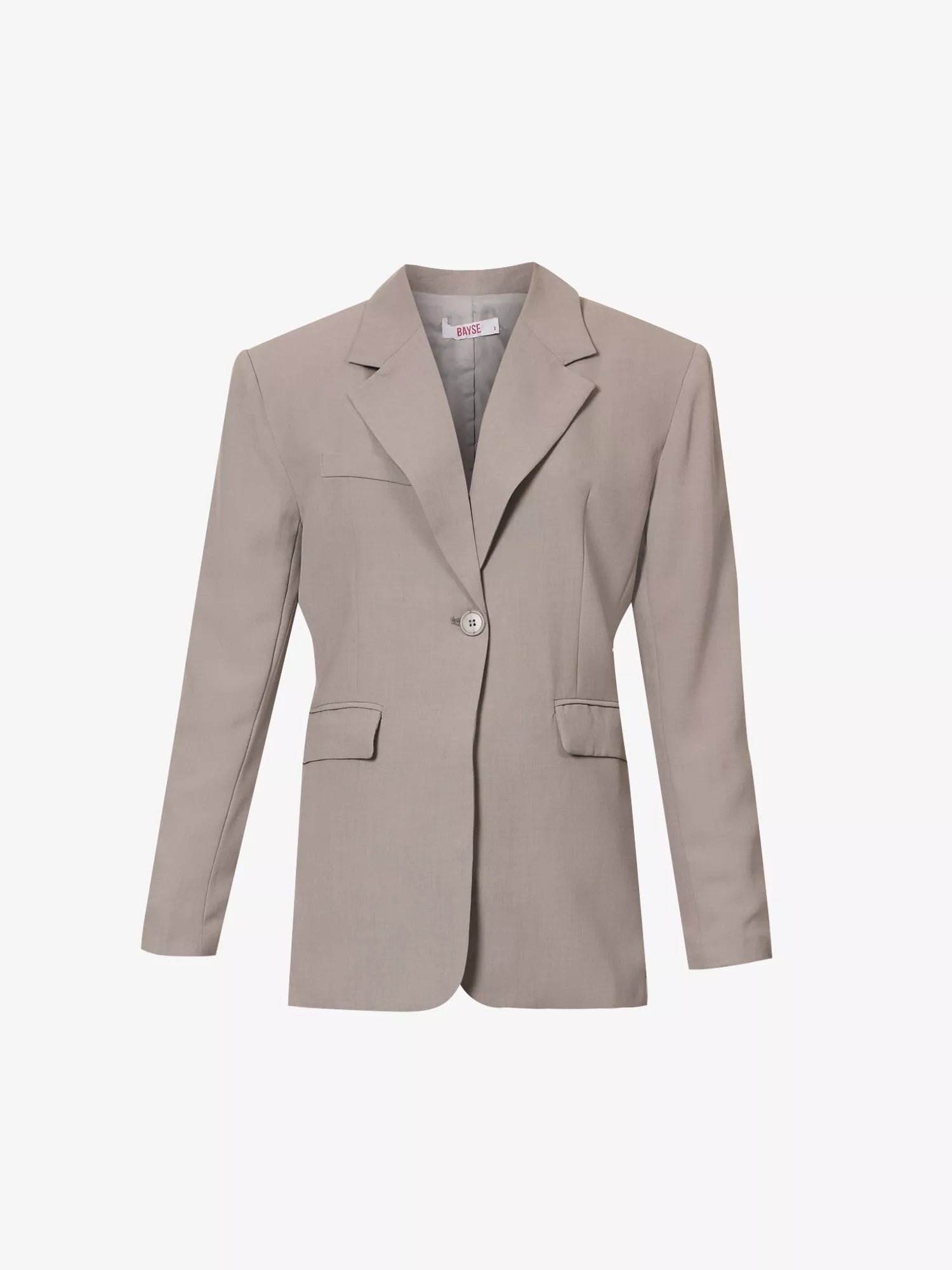 BAYSE Marzia Padded Shoulder Regular Fit Woven Blazer - House Of Huntington