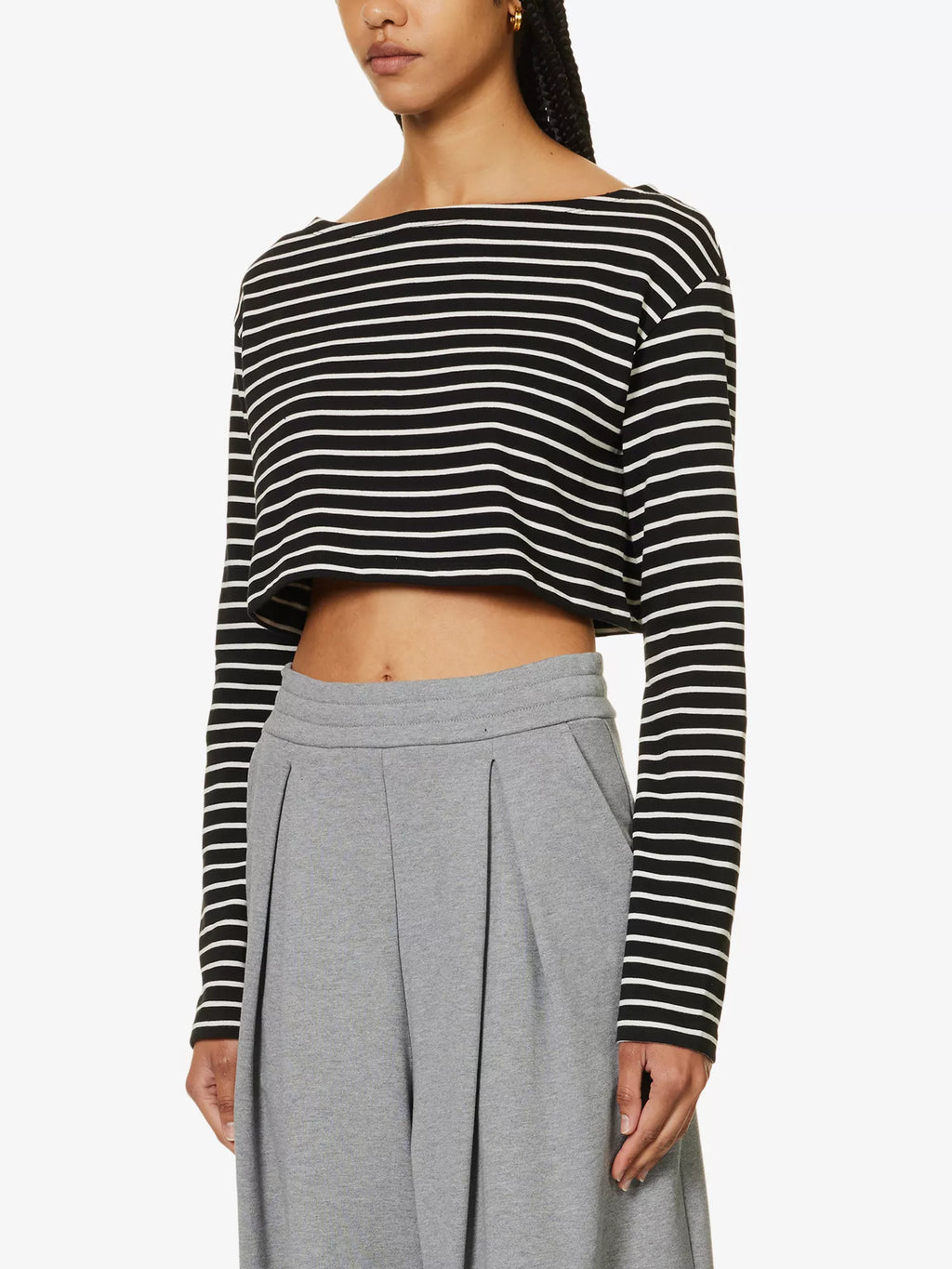 THE FRANKIE SHOP Tilla Striped Boat-Neck Top - House Of Huntington