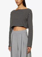 THE FRANKIE SHOP Tilla Striped Boat-Neck Top - House Of Huntington