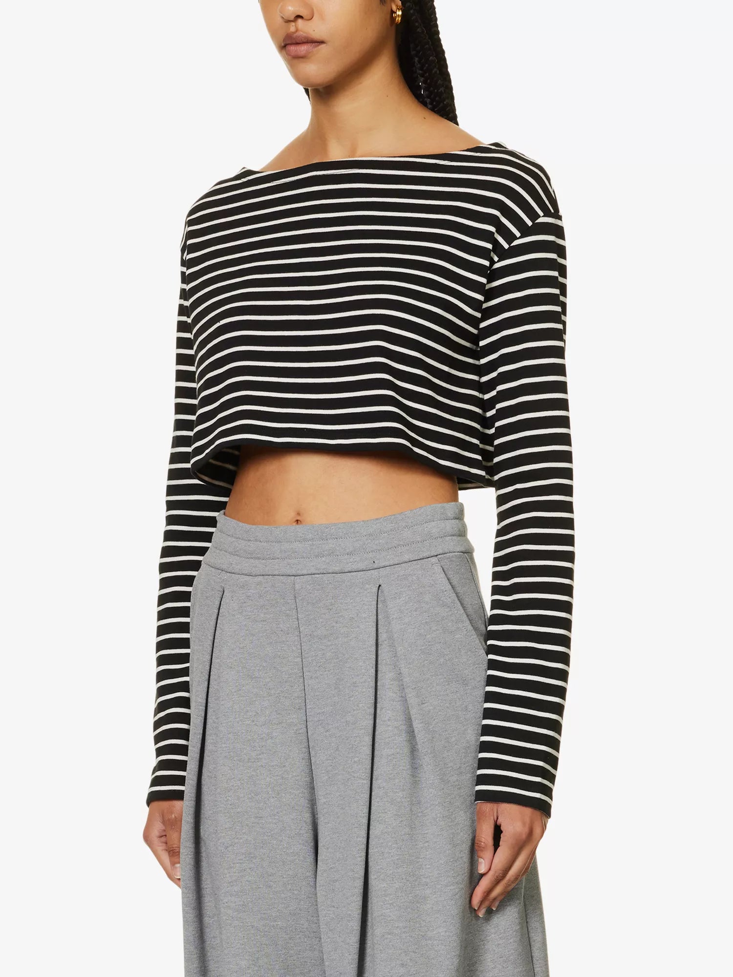 THE FRANKIE SHOP Tilla Striped Boat-Neck Top - House Of Huntington