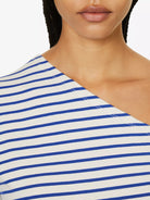 THE FRANKIE SHOP Jean One Shoulder Striped Cotton Top - House Of Huntington