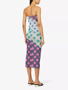 MIAOU Circle Dot Print Patchwork Midi Dress - House Of Huntington