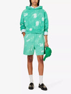 SPORTY & RICH Serif Tie Dye Cotton Jersey Hoody - House Of Huntington