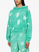 SPORTY & RICH Serif Tie Dye Cotton Jersey Hoody - House Of Huntington